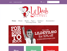 Tablet Screenshot of lildevilsboutique.com